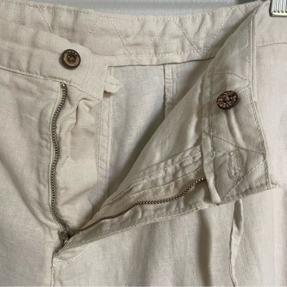 Zara Linen Cotton Tapered Pants - Picture 5 of 10